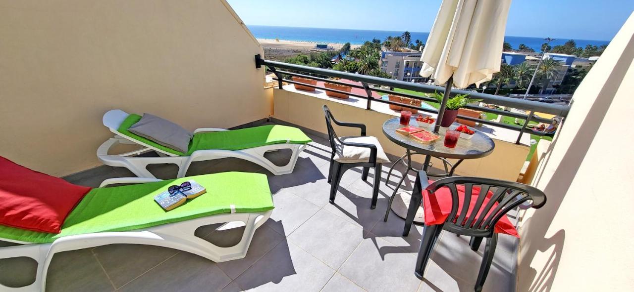 Ferienwohnung Buena Vista - Morro Jable - Meerblick - Pool Exterior foto