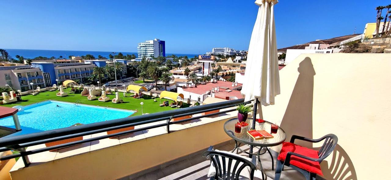 Ferienwohnung Buena Vista - Morro Jable - Meerblick - Pool Exterior foto